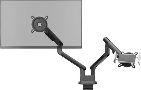 Actual product image One for All Monitor mount design dual black (Table, 35", 9 kg)