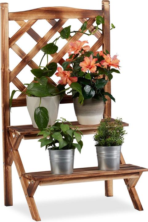 Immagine prodotto Relaxdays Fioriera a scala con spalliera