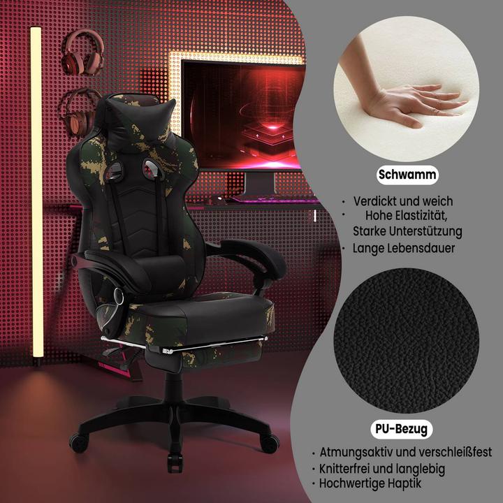 Produktbild Woltu Camouflage Kunstleder