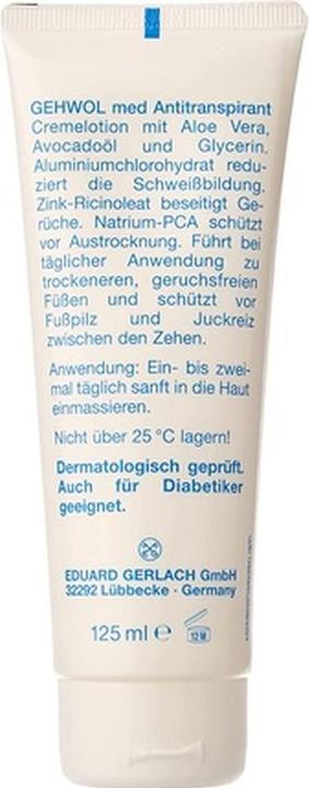Produktbild Gehwol Med Antitranspirant (Fussdeodorant & -puder, 125 ml)