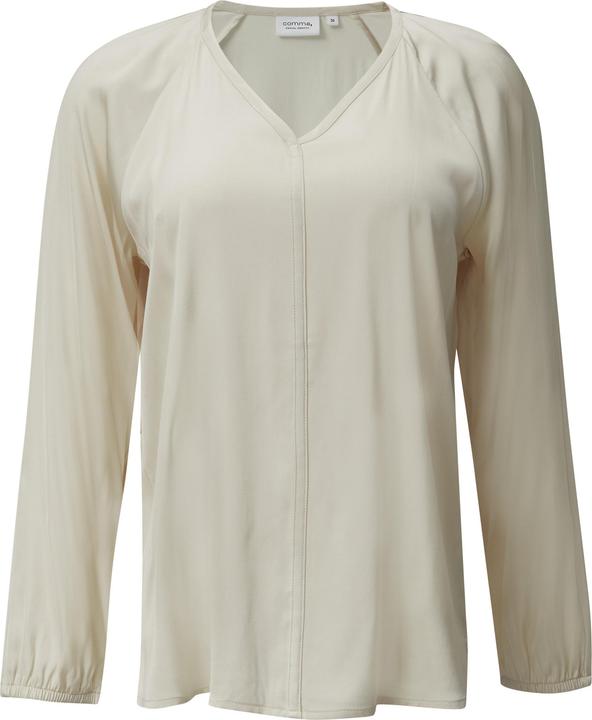 Actual product image Comma Bluse Satinierte Bluse mit V-Ausschnitt (46)