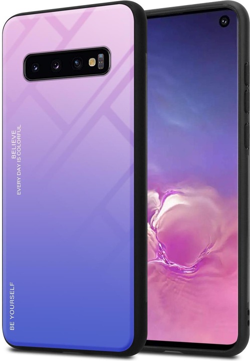 Produktbild Cadorabo TPU 2 Farben Glas Cover (Samsung Galaxy S10)