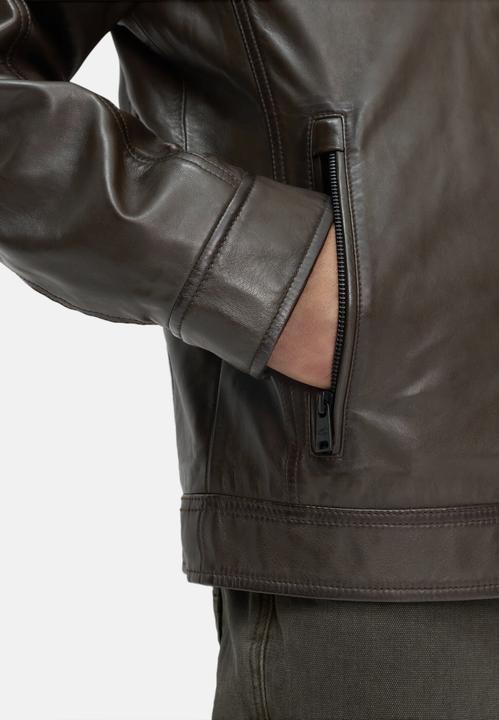 Immagine prodotto Camel Active Leder Bikerjacke mit Stehkragen (48)