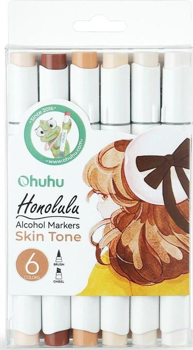 Productafbeelding Ohuhu Honolulu kunstmarker (Huidskleuren, 6 x)