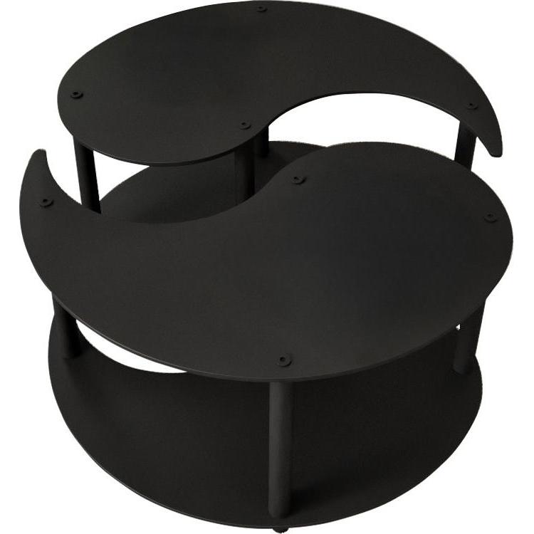 Thumbnail - Hanah Home, Couchtisch + Beistelltisch, Yin Yang Coffee Table 2 Set (70 x 38 x 70 cm)