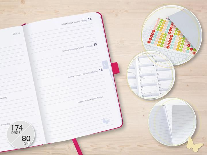 Produktbild Sigel Taschenagenda JOLIE Beauty (A5, 1 Woche / 2 Seiten)