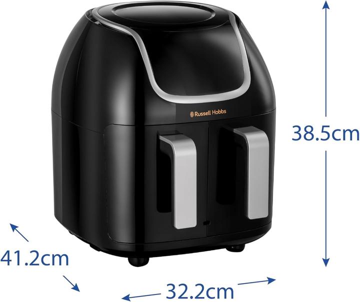 Produktbild Russell Hobbs Luftfritteuse mit zwei getrennten Körben, 8 Programmen, Touchscreen und Spülmaschinenfest