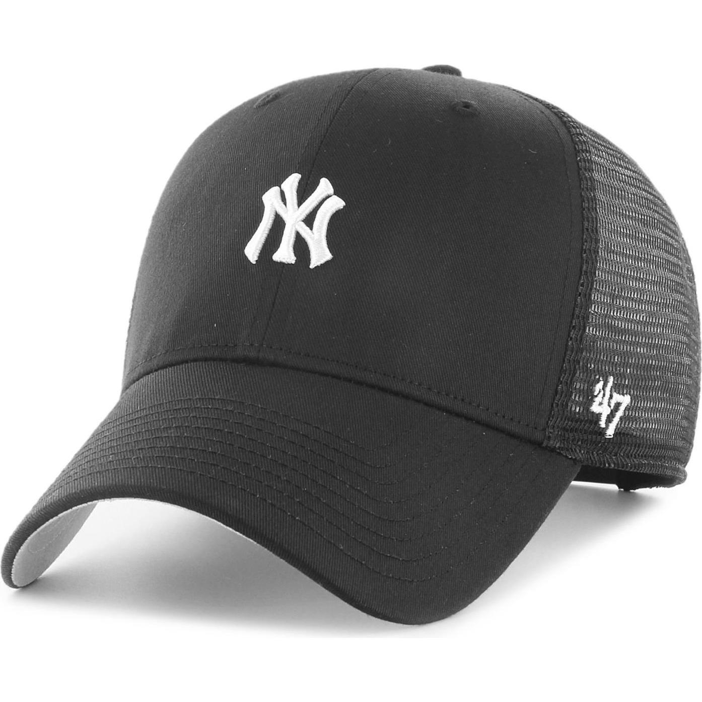 47 Brand, Herren, Cap, Trucker Cap - Base Runner New York Yankees Schwarz, Schwarz