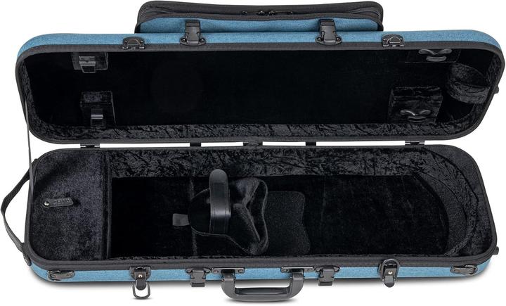 Produktbild Gewa Violin case BIO A 44 with music pocket side handle adjustable neck support color blue (Violine)