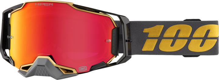 Produktbild 100% Armega HIPER Goggle Falcon 5 - Mirror Red (Anthracite, Gelb, Rot)