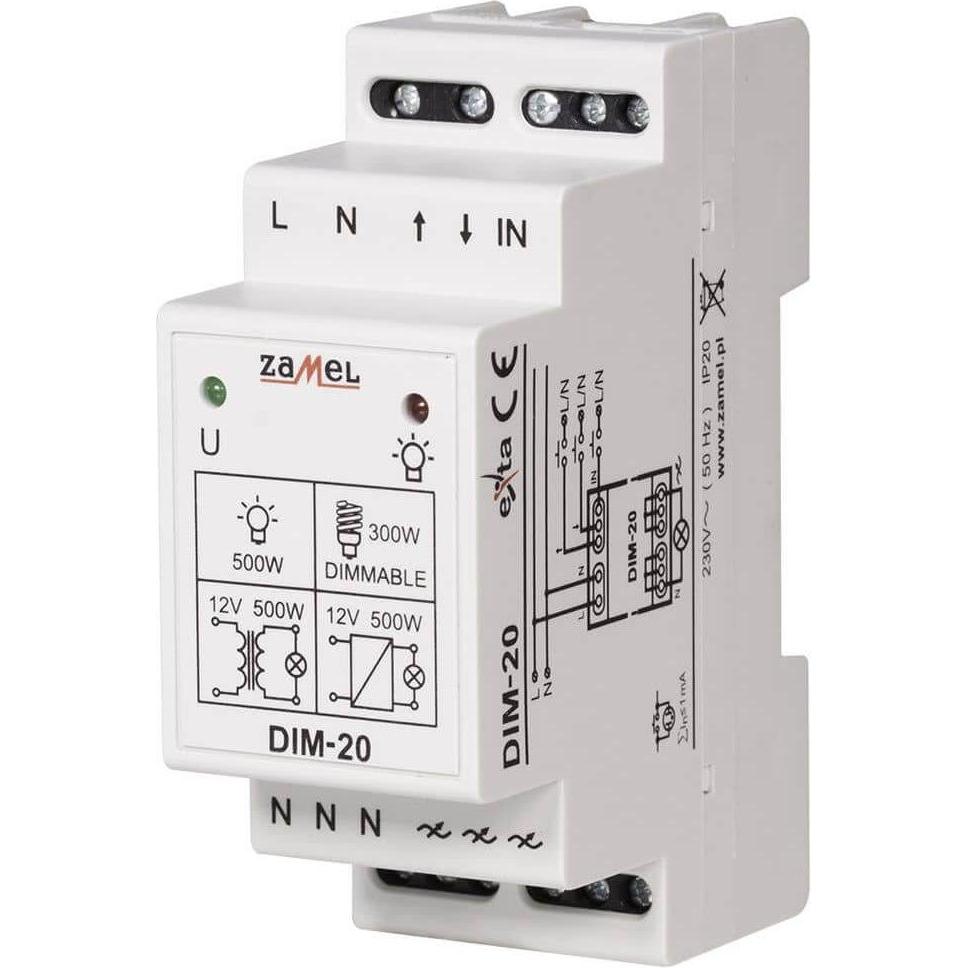 Zamel, Zubehör Beleuchtung, Dimmer mit Standby-Modus und Speicher für Beleuchtungsstärke DIM-20