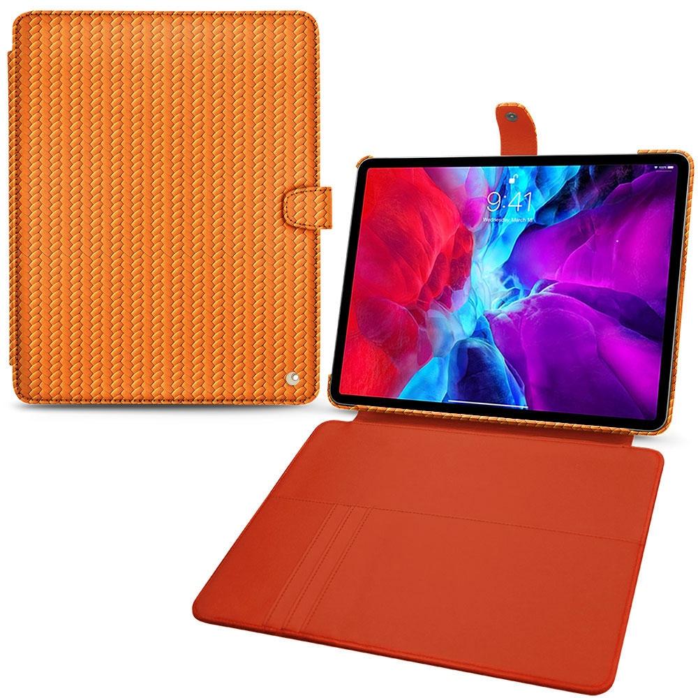Noreve Lederschutzhülle Wallet (IPAD PRO 12.9 2021), Tablet Hülle, Orange