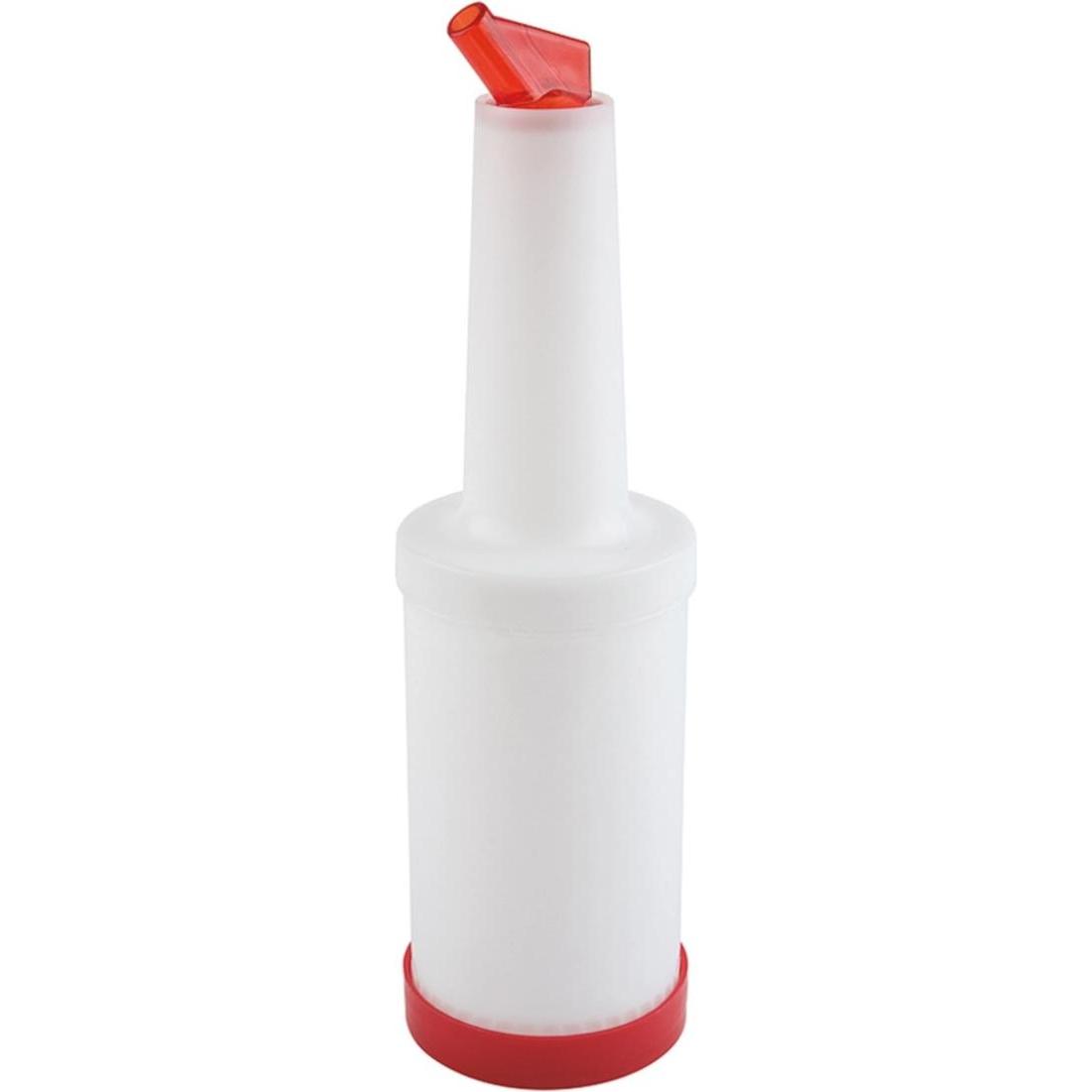APS, Bar Zubehör, Dosier-/Vorratsflasche Kunststoff, Inhalt 1 Liter, rot (Barmass)