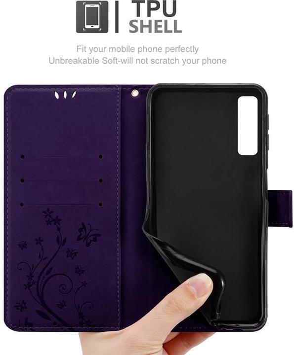 Produktbild Cadorabo Flower Book Hülle (Samsung Galaxy A7 (2018))