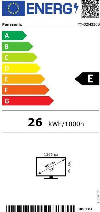 Energie-Label Panasonic TX-32M330E (32", LED, HD ready)