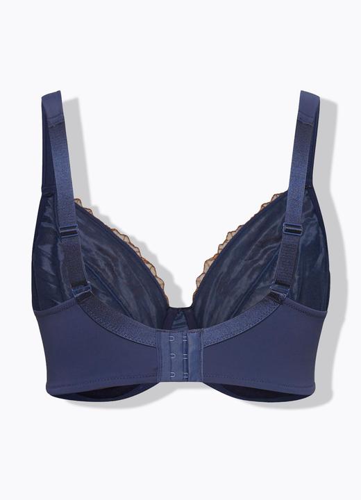 Actual product image Ulla Popken Floral Lace Embroidered Bra (90 E)