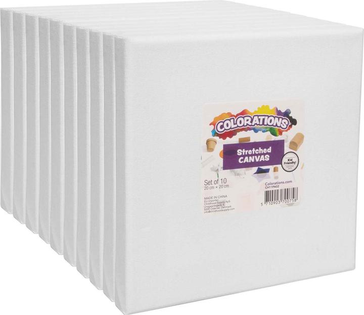 Colorations Colorationen - Keilrahmen 20 x 20 cm, 10 Stk.