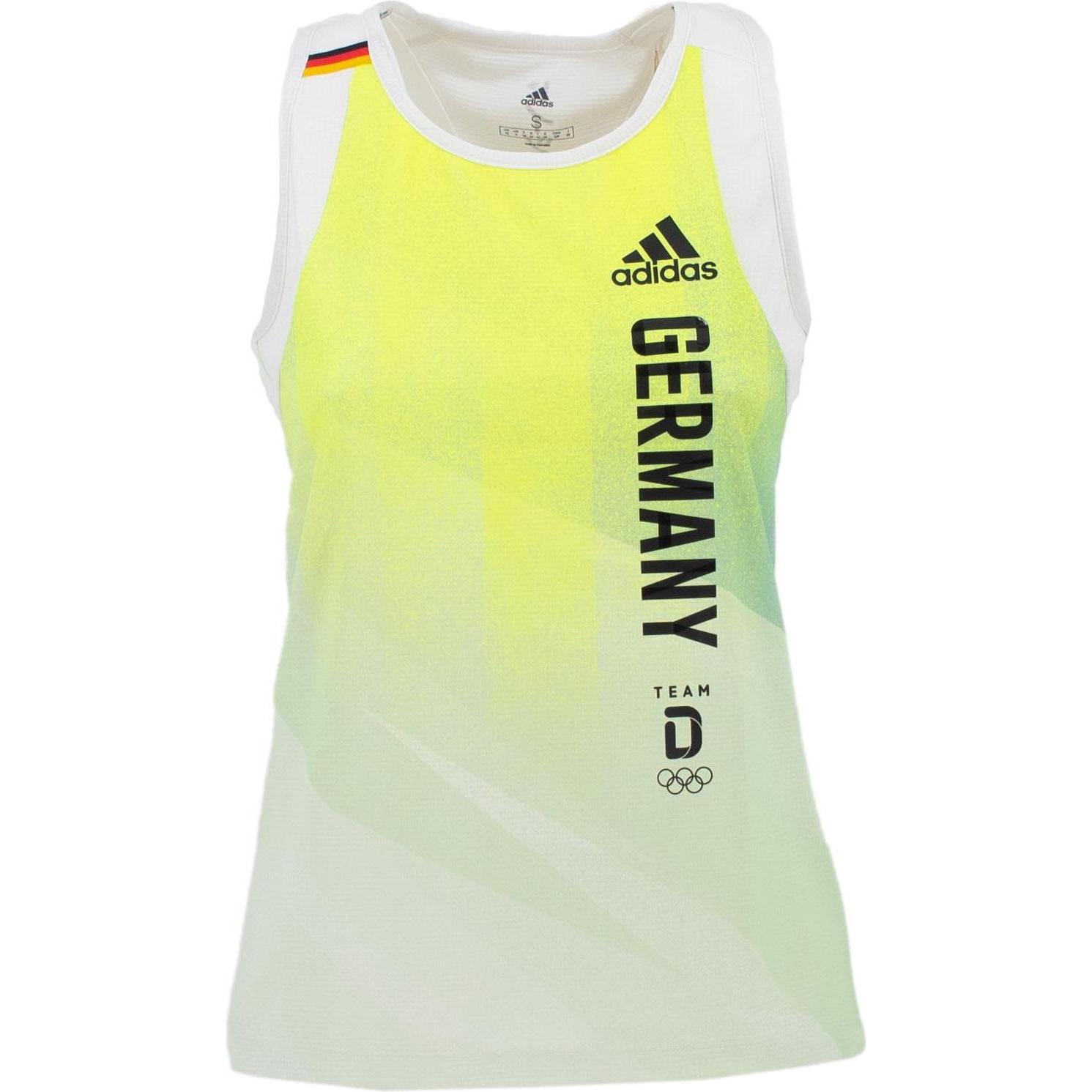 adidas, Damen, Sportshirt, Olympia Tokyo 2020 GER Team Germany Deutschland W Tank Top FL7156 (36), Weiss, 36