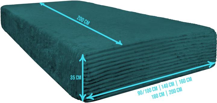 Actual product image Aspero 2 Parana striped flannel fitted sheets - 9061 (200 x 200 cm)