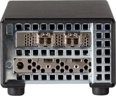 Actual product image Sonnet Twin25G Thunderbolt Dual Port 25Gb Ethernet Adapter (SFP28s included) (Thunderbolt, SFP28 (2x))