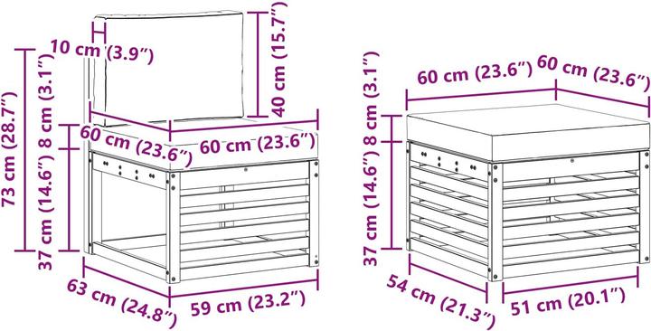 Produktbild vidaXL Outdoor-Sofagarnitur