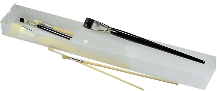 Ecobra Pinselbox 360x80x40mm weiss/transparent