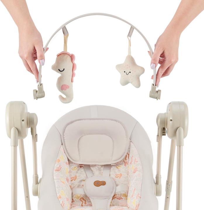 Actual product image KinderKraft bouncer SWINGEE beige