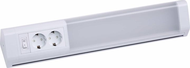 Produktbild Müller Licht LED Unterbauleuchte 50cm inkl. 2 Schutzkontaktsteckdosen und 4 Handtuchhaken