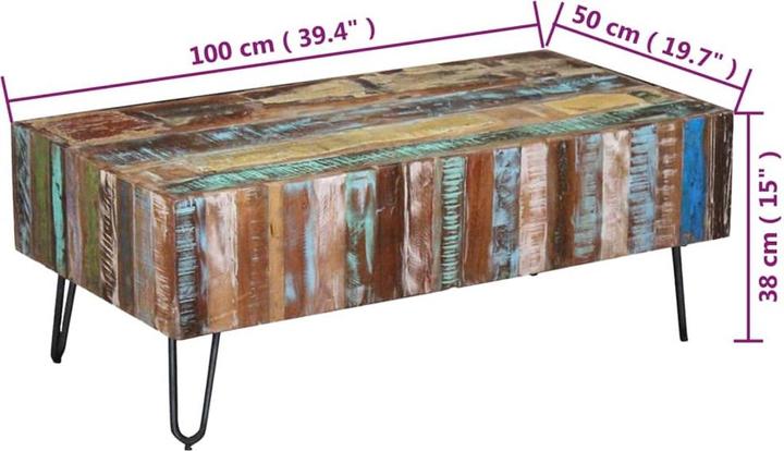 Immagine prodotto vidaXL Couchtisch (100 x 50 x 38 cm)