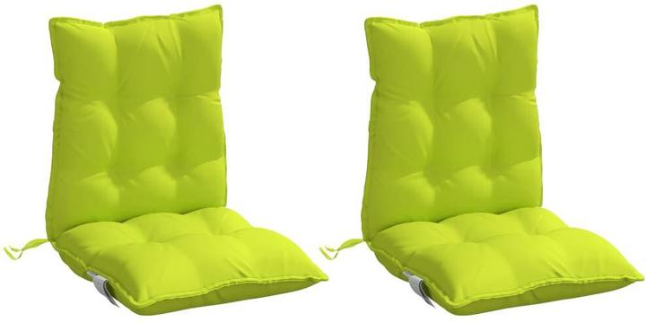 Image du produit VidaXL Coussin pour chaise basse 2 pcs. Tissu Oxford vert fluo (100 x 50 x 7 cm)