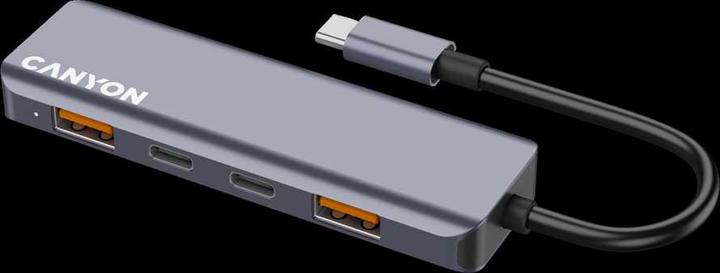 Produktbild Canyon Konverter Hub DS-18 5in1 USB-C Grau (USB-C, 5 Ports)