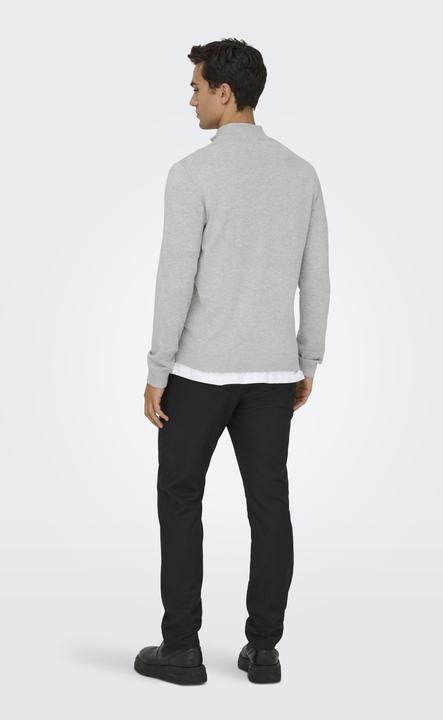 Produktbild Only & Sons Onsloui Reg 12 Mel Half Zip Knit Noos (XS)