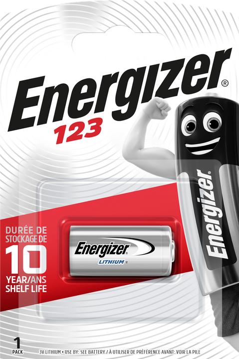 Actual product image Energizer 123 (1 pcs., CR123A, 1500 mAh)