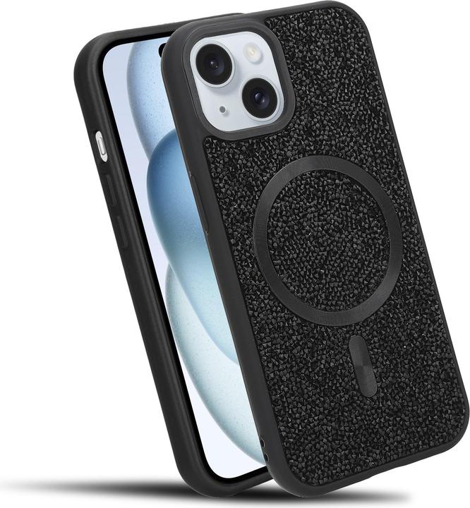 Produktbild Cadorabo iPhone 14 PLUS / 15 PLUS Hülle kompatibel mit MagSafe Glitzer Case (Apple iPhone 14 Plus, Meizu 15 Plus)