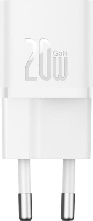 Produktbild Baseus Mini wall charger GaN5 20W (white) (20 W, 1 Port)