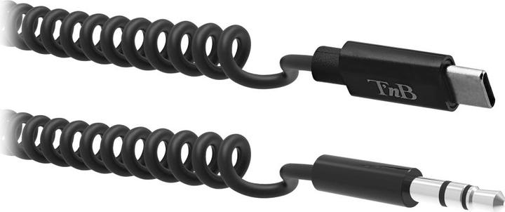 Produktbild T'nB USB-C/3.5mm Klinken Spiralkabel