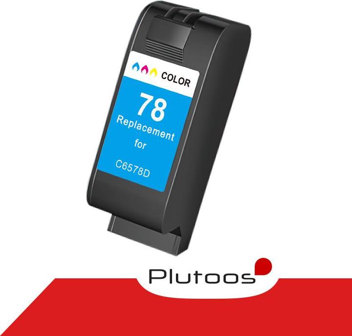 Actual product image Plutoos HP 78XL 17XL Cartridge XXL compatible, Color C 6578 EN (CL)