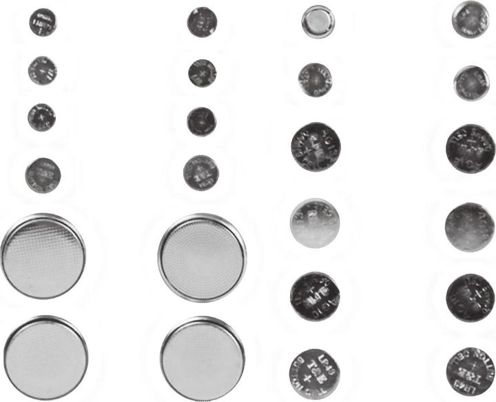 Benson Set di batterie a bottone al litio, 24 pezzi, 10 tipi (24 pz., A10, 4LR44, CR2025, AG4, CR2032, AG12, CR2016, LR41, AG1)