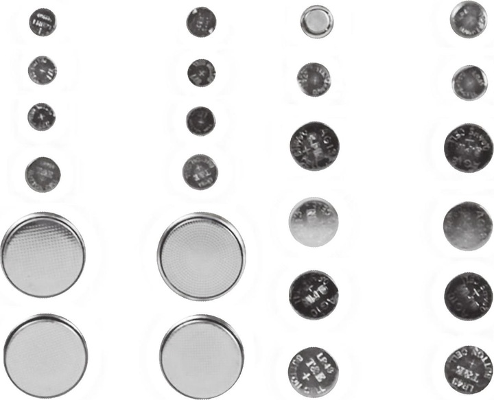 Immagine prodotto Benson Set di batterie a bottone al litio, 24 pezzi, 10 tipi (24 pz., A10, 4LR44, CR2025, AG4, CR2032, AG12, CR2016, LR41, AG1)