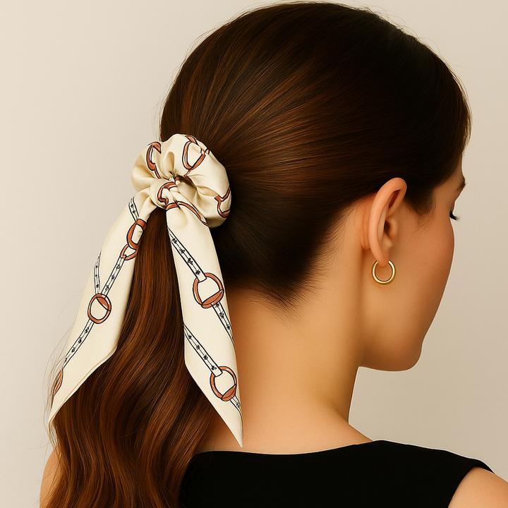 Actual product image Avizar Haargummi mit barockem Schalprint Cordelia (Hair tie)