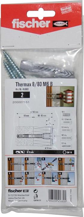 Actual product image Fischer TherMax 10/160 M10 (2 pcs.)
