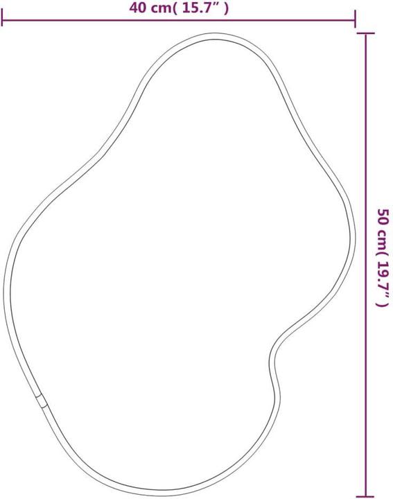 Produktbild vidaXL Wandspiegel (50 x 40 cm)