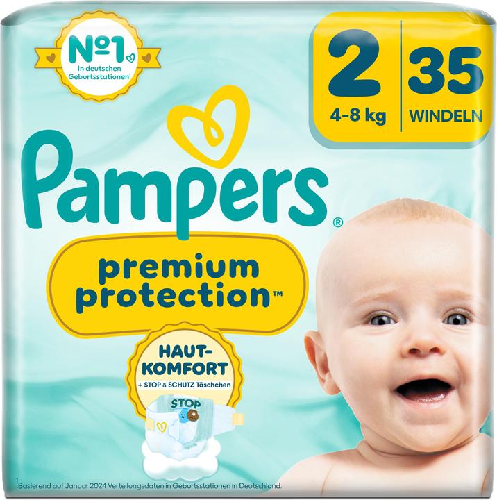 Image du produit Pampers Premium Protection (Taille 2, Pack, 35 pièce(s))