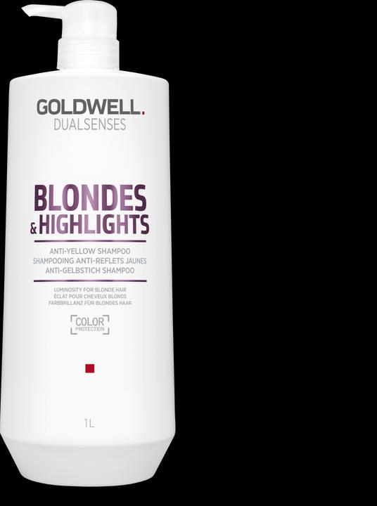 Actual product image Goldwell Dualsenses Blondes & Highlights Anti-Yellow Shampoo szampon do włosów blond (1000 ml, Liquid shampoo)