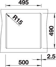 Productafbeelding Blanco Dalago 5 (Aanrecht, 51 cm, 51.50 cm)