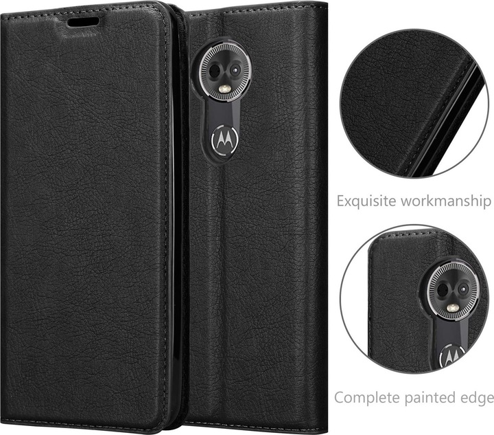 Actual product image Cadorabo Book Invisible Magnet Cover (Motorola Moto E5 Plus)