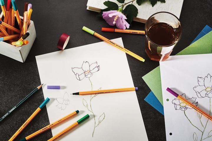 Produktbild STABILO Fasermaler Pen (Mehrfarbig, 24 x)