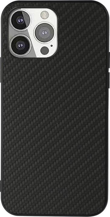 Doupi UltraSlim Custodia Per IPhone 12 / IPhone 12 Pro (6,1 Pollici), Carbon Fiber Look Fibra Di Carbonio Ottiche Piuma Facile Cover Hardcase, Nero - Foto 6