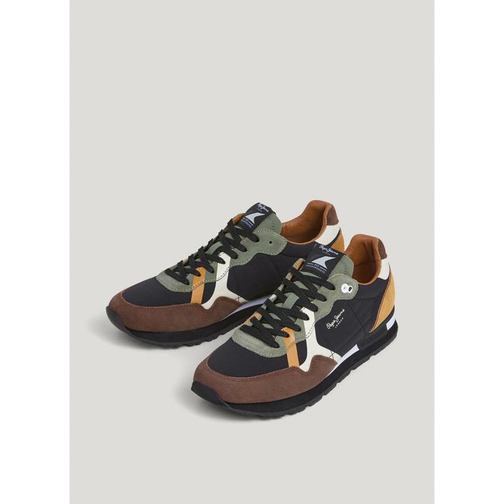 Image du produit Pepe Jeans Herren Sneaker Brit Prints Braun (41)