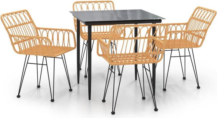Produktbild vidaXL Garten Essgruppe (80 x 80 x 74 cm)